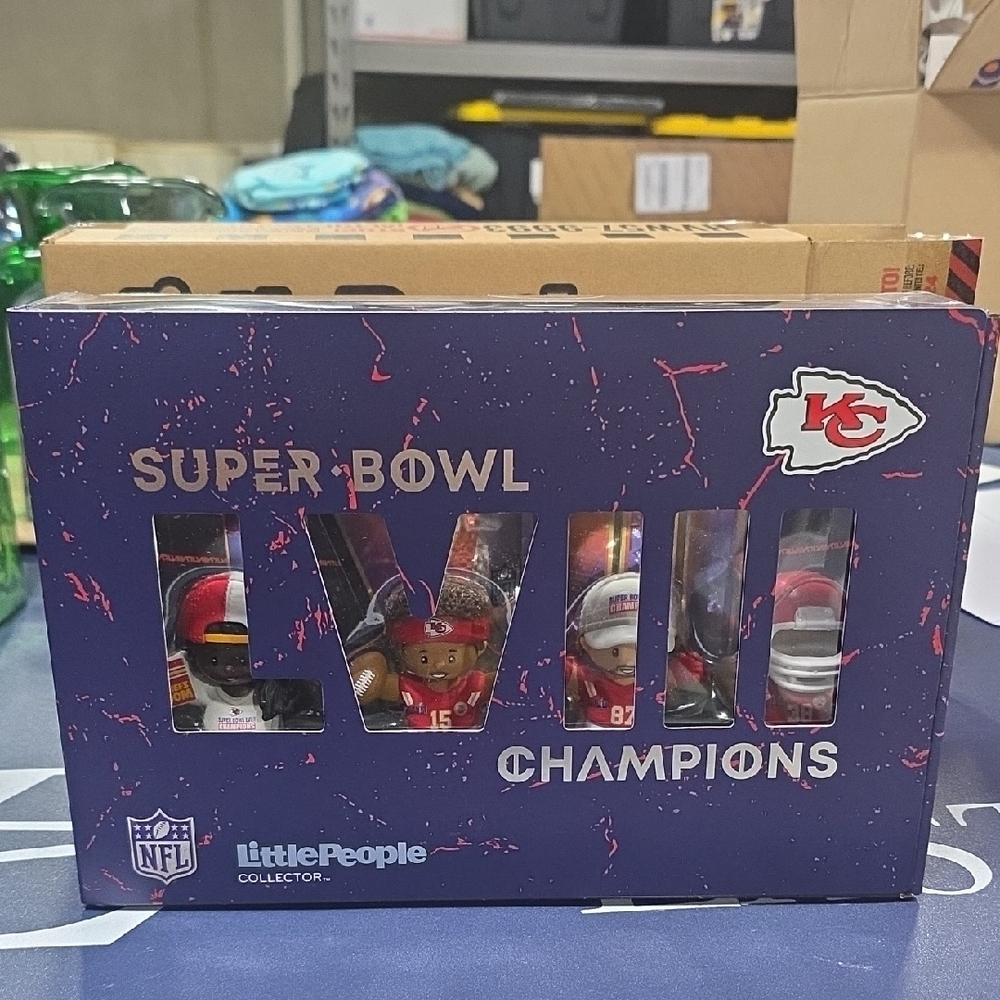 Fisher-Price Little People Kansas City Chiefs Superbowl LVIII collector Set New